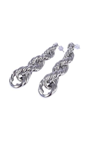 Piggu Burgu Küpe Gümüş Renk