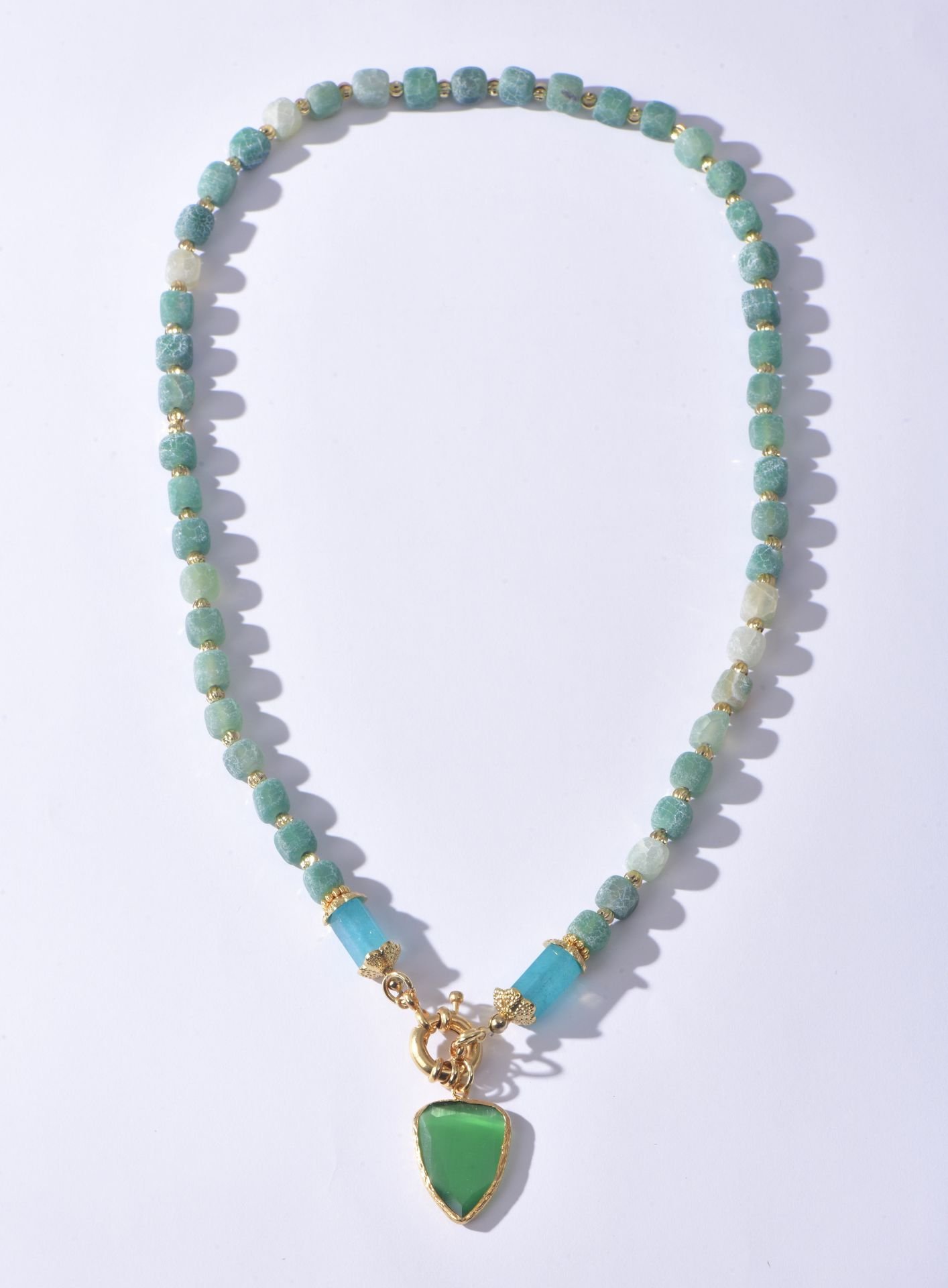 Piggu Karnataka Serisi Yeşim Kolye