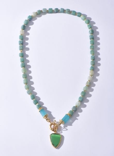 Piggu Karnataka Serisi Yeşim Kolye