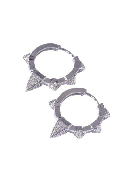 Piggu Terra Küpe Gümüş  Rengi