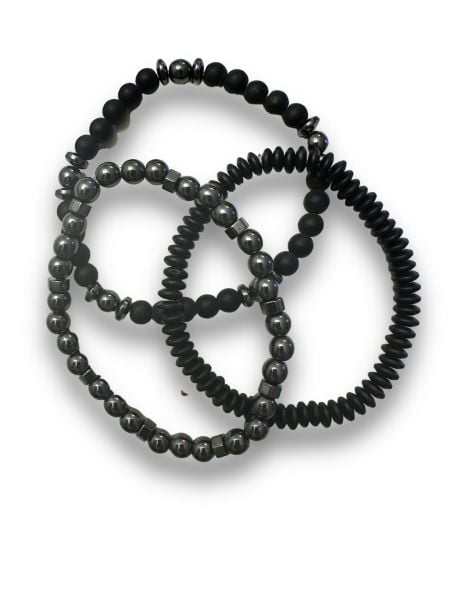 Piggu Triple Black Bileklik