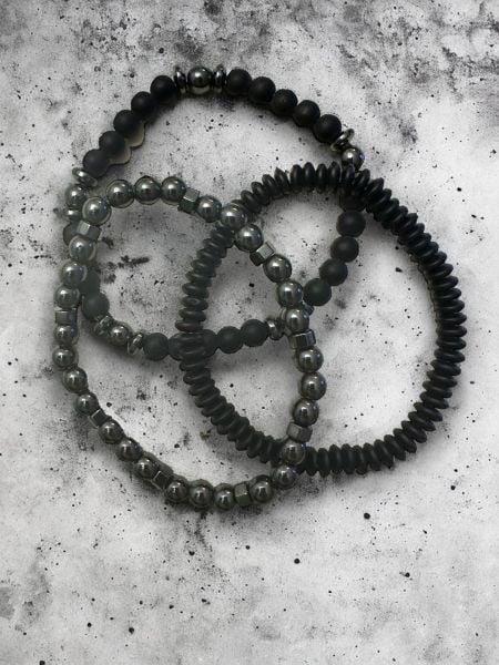 Piggu Triple Black Bileklik