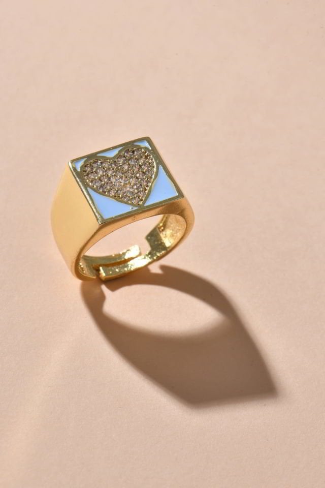 Piggu Soak Up Sun Gold Kalpli Yüzük Mavi