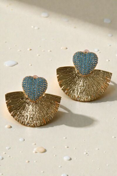 Piggu Soak Up Sun Kalpli Küpe (Mavi)