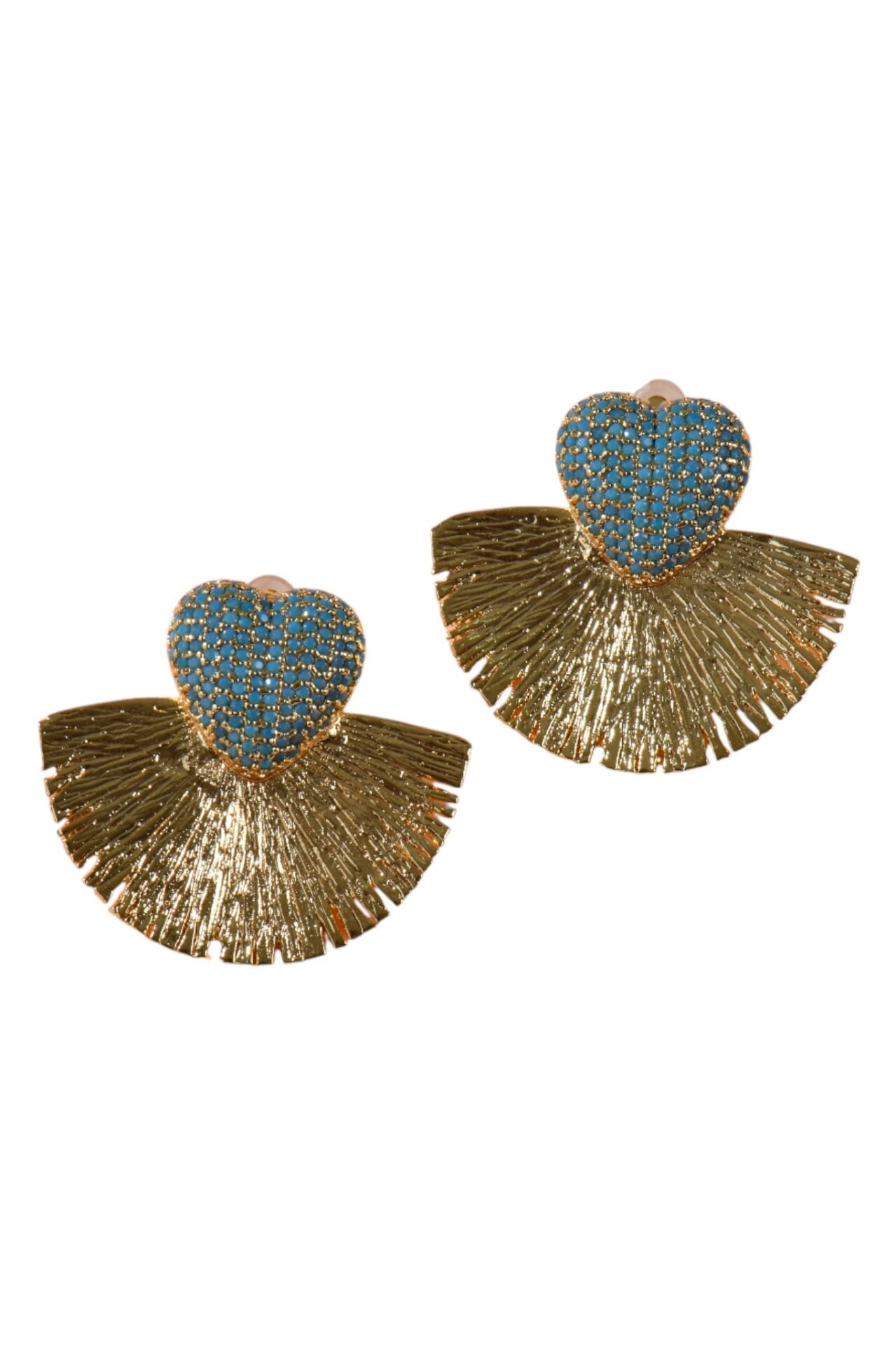 Piggu Soak Up Sun Kalpli Küpe (Mavi)