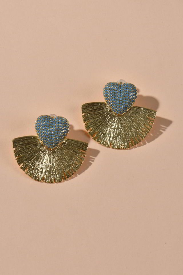 Piggu Soak Up Sun Kalpli Küpe (Mavi)