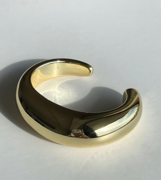 Amber Glow Gold Cuff Bileklik