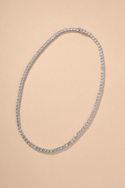 925 Ayar Gümüş Piggu 3.5mm Su Yolu Kolye 40cm