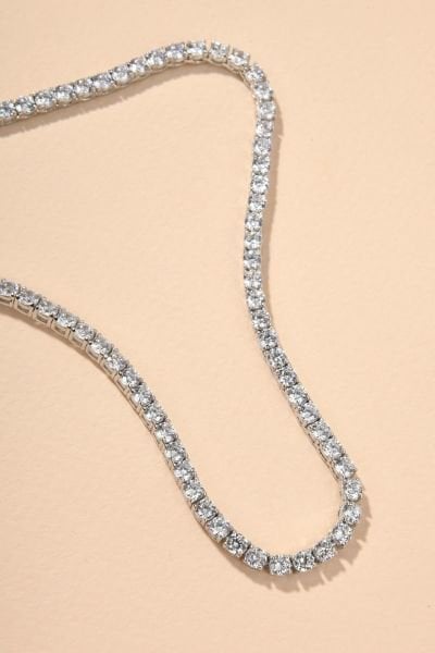 925 Ayar Gümüş Piggu 3.5mm Su Yolu Kolye 40cm